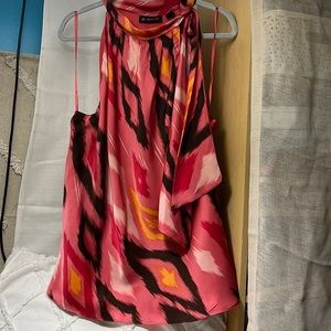 sleeveless lined tied at neck 30 inches long